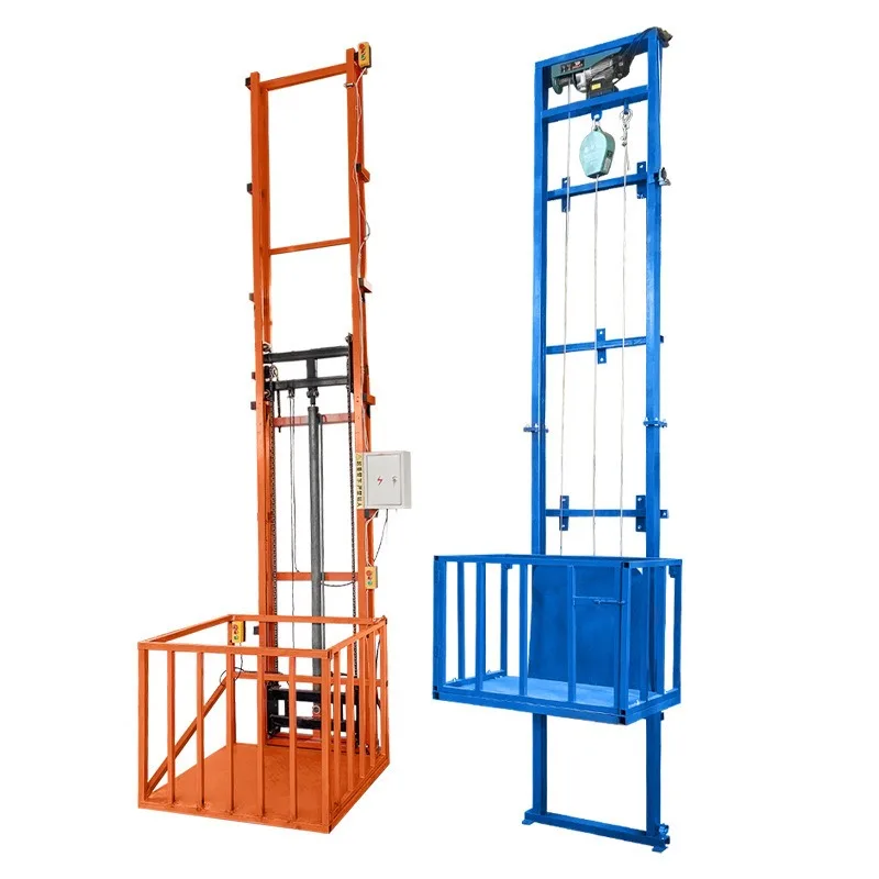 Electric Guide Rail Lift Automatic Hydraulic Loading Unloading Platform Scaffolding For Warehouse And Industrial Use