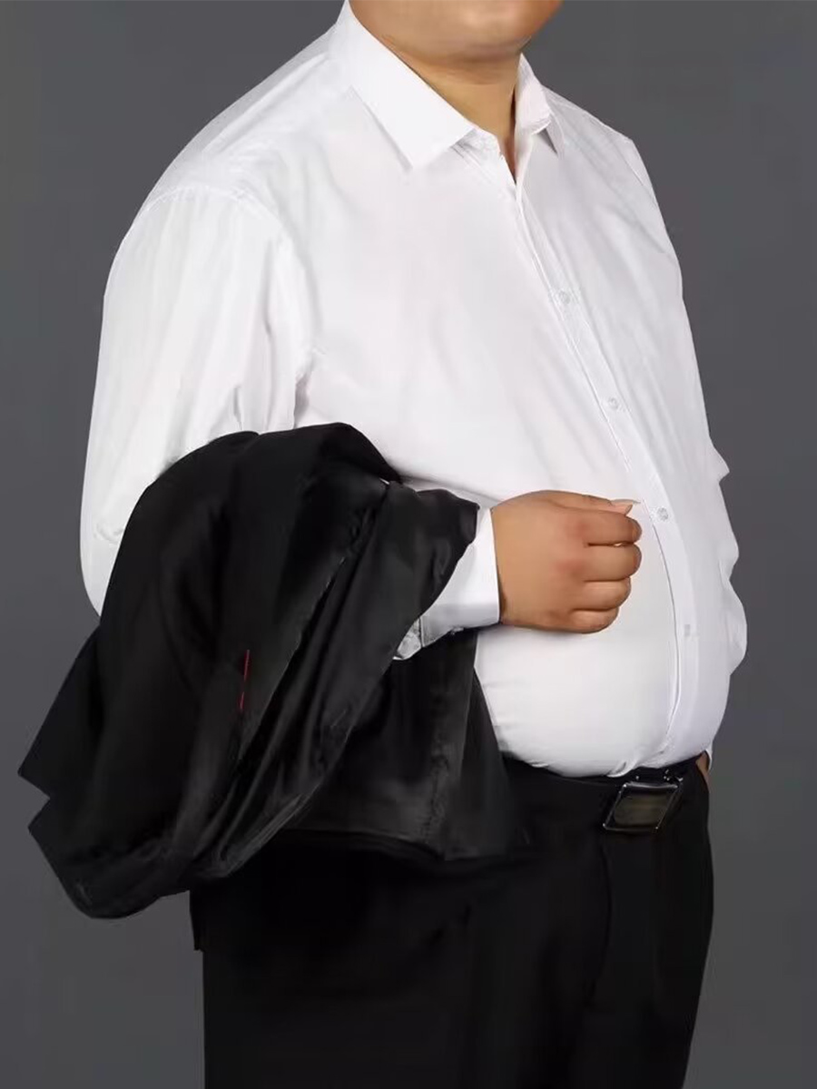 Plus ขนาด 11XL 10XL 9XL ใหม่ผู้ชายเสื้อแขนยาว Slim Fit ธุรกิจคลาสสิก Basic สีขาวอย่างเป็นทางการเสื้อ Man เสื้อผ้า