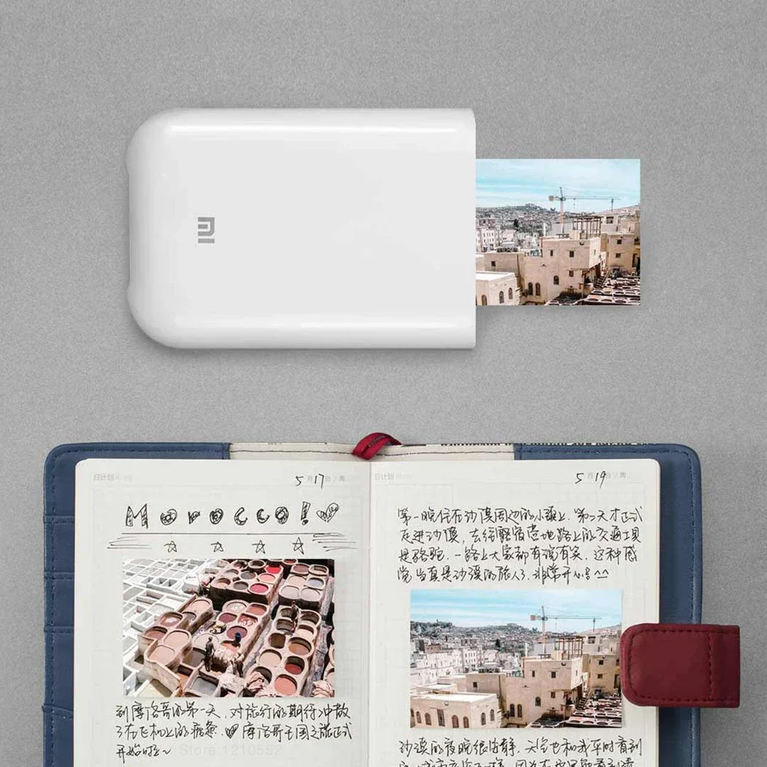 Global Version Original Xiaomi Mini เครื่องพิมพ์ภาพ ZINK Inkless เทคโนโลยี Multifuncion AR การพิมพ์วิดีโอบลูทูธ 5.0 แบบพกพา