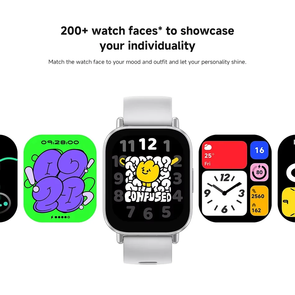 【Marca +】 Versão global Xiaomi Redmi Watch 5 Display ativo de 2 '' Fino a 18 dias de vida útil da bateria Mais de 140 modos de treino Bluetooth