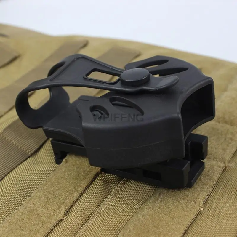 Tactical Algema Coldre, Polícia Algemas Capa, Rotação de 360 Graus, Cinto Clipe, Militar Open Top Case Acessórios