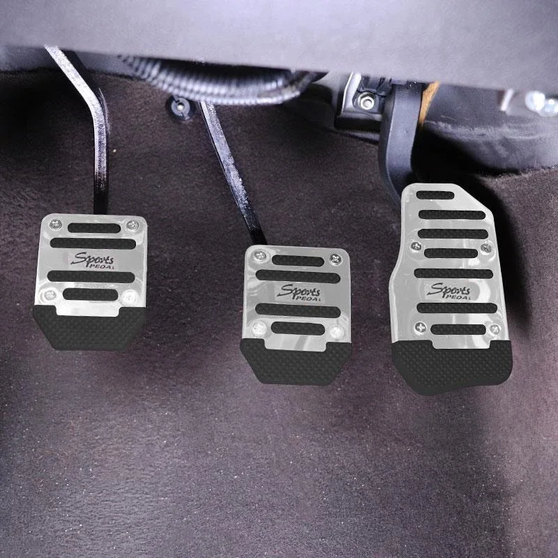 Automotive pedaal aluminium universeel type gemodificeerde rem gaspedaal koppeling aluminium pedaal antislip pad Accessoires