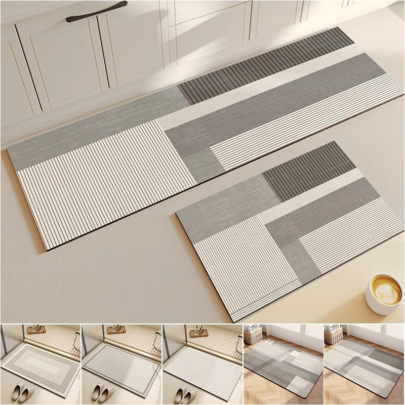 VIKAMA Japonia Korea Południowa Diatomit Pokój dzienny Kuchnia Łazienka Pralnia Antypoślizgowy Odporny na plamy Dywanik Mata Home Decor