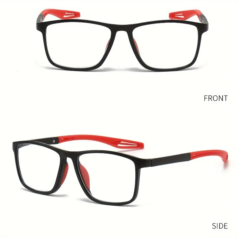 Vintage TR Reading Glasses - Ultralight Non-Slip Rectangular Presbyopic Eyewear Ideal Gift for Men & Women +1.0 to +4.0 Strength