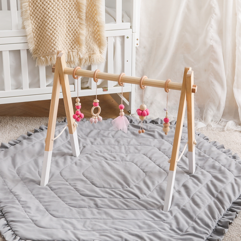 1 комплект, детская деревянная погремушка