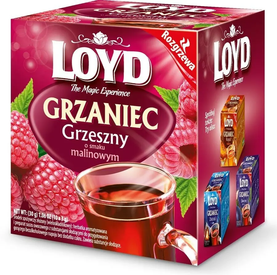 Herbatka Grzaniec grzeszny o smaku malinowym 30g - Loyd