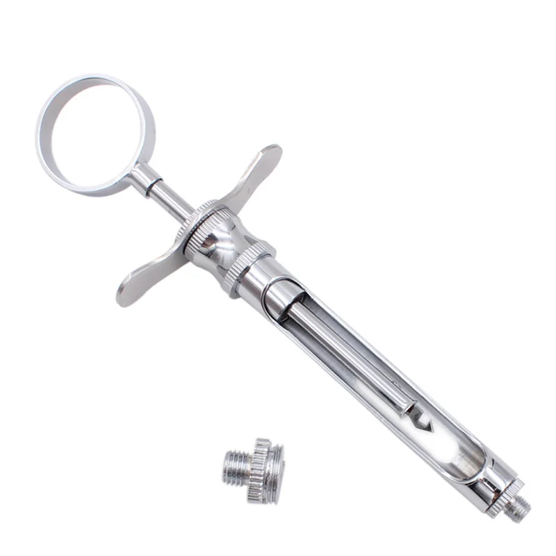 1pcs Dental Rvs Spuit Anesthesie Opzuigspuit Tandarts Injector Tool Tandheelkunde Chirurgisch Instrument Gereedschap