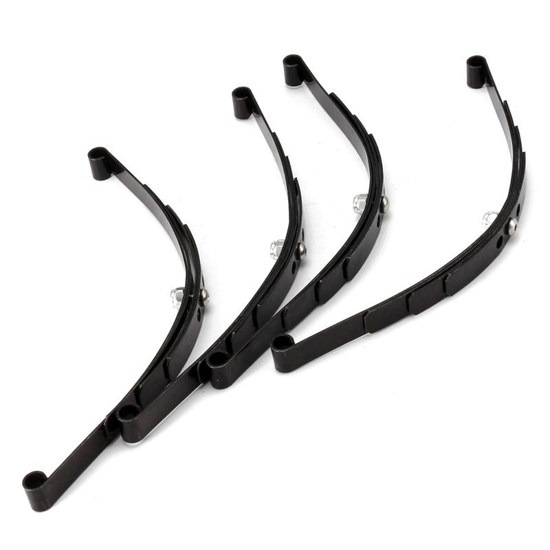 Newest 4Pcs 1/10 Leaf Springs Set HighLift Chassis for 1/10 D90 RC Crawler Car Parts Black