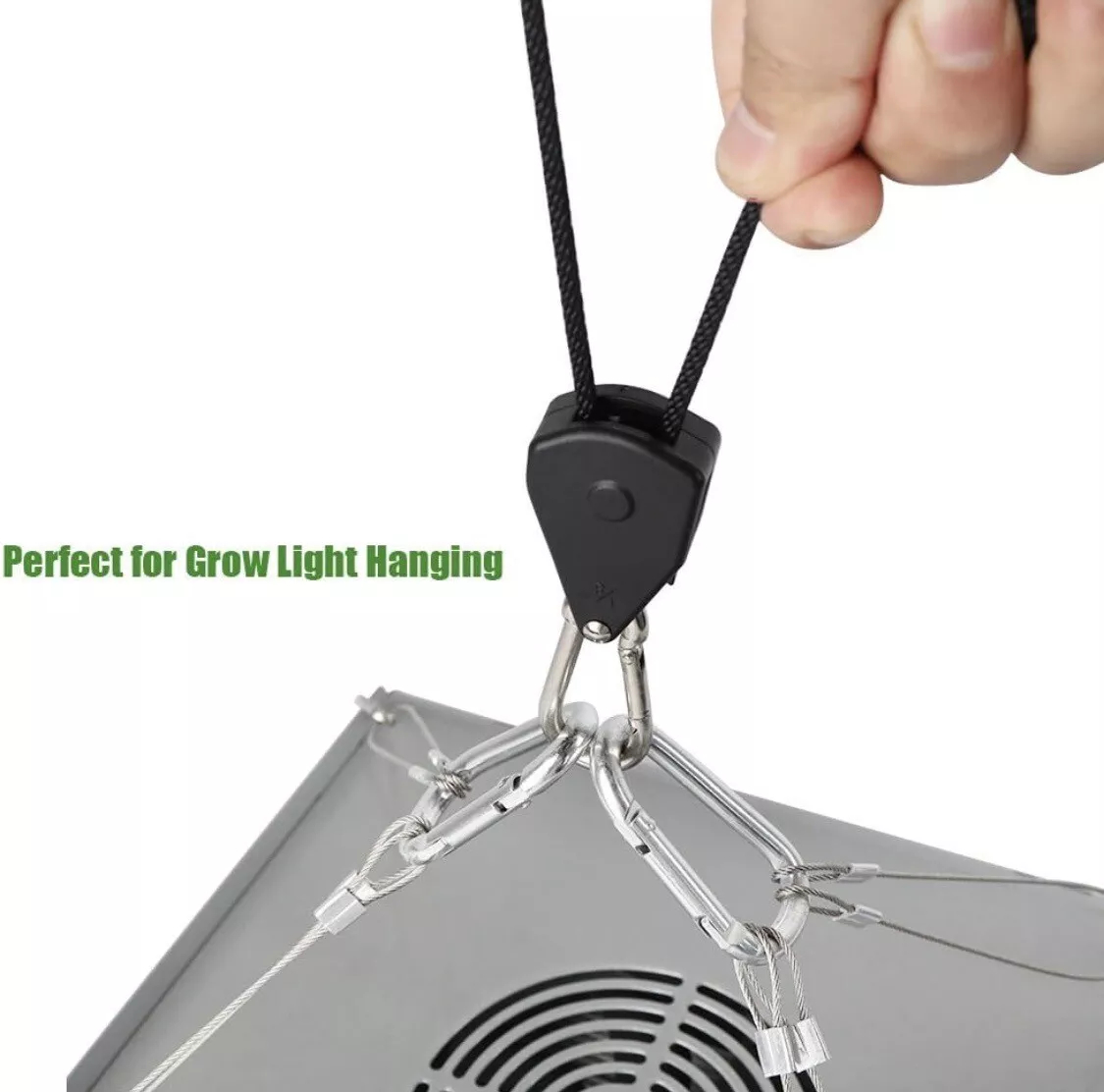 テントファン成長植物用の調節可能なストラップ,プーリーフック,ランプ,8インチ,1個