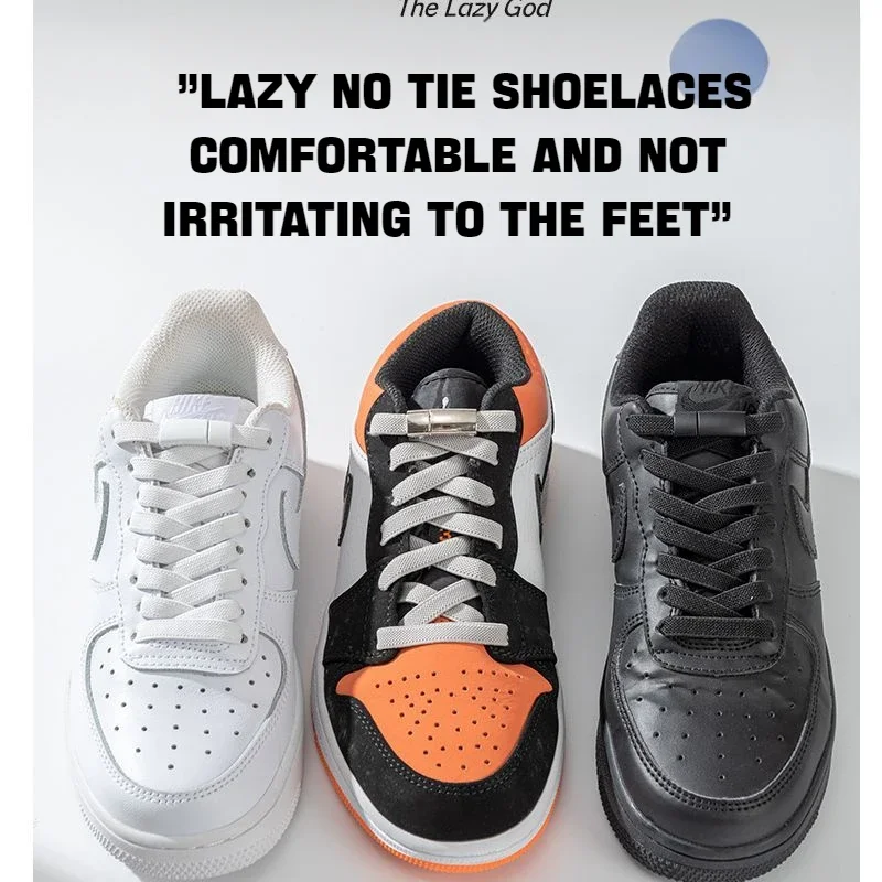 1 paio di lacci con chiusura magnetica senza lacci lacci elastici piatti scarpe da ginnastica stivali senza lacci elastici per scarpe accessori