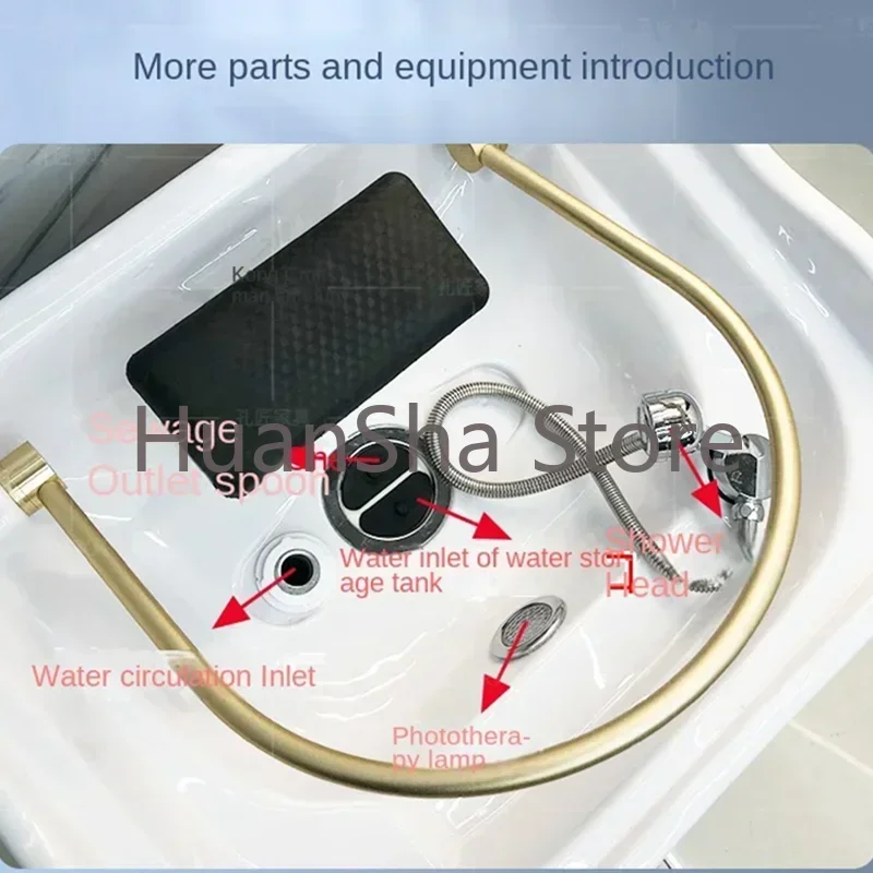 ญี่ปุ่นแชมพูเก้าอี้น้ําอ่างล้างหน้าแต่งหน้า Professional Beauty Salon อ่างล้างหน้าผมหัวสปา Hairdressing เฟอร์นิเจอร์