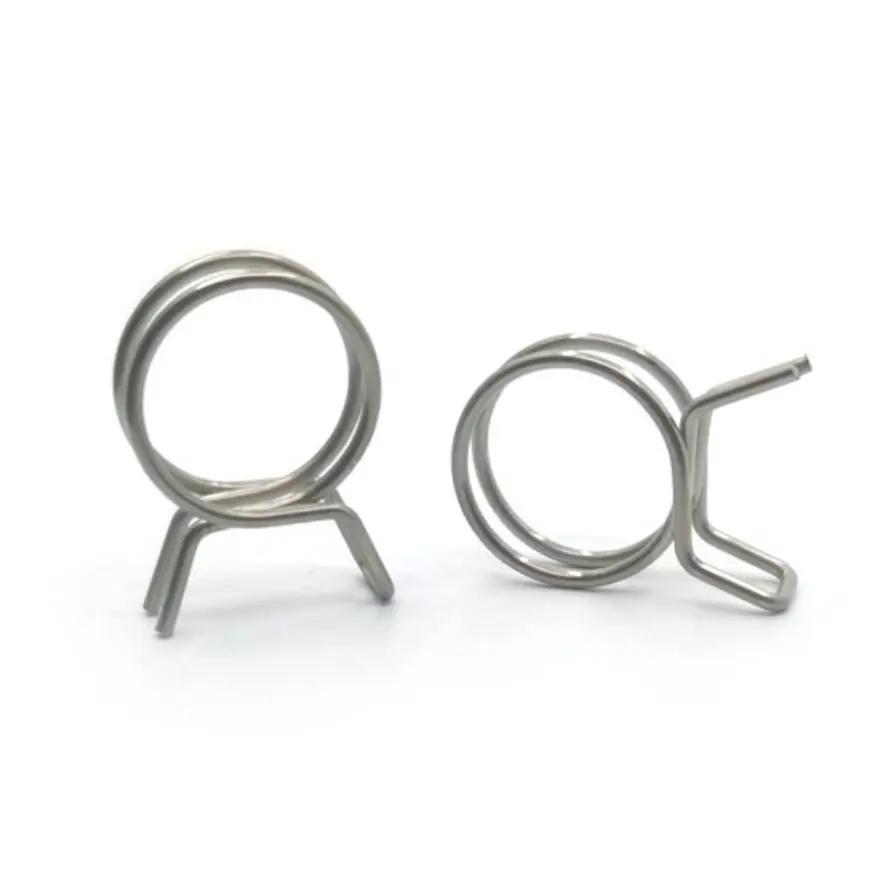 10 Uds. Abrazadera de manguera de 5mm-14mm Clips de resorte de tubo de acero inoxidable abrazaderas de manguera de línea de combustible Clips de tubo de sellado accesorios de Hardware