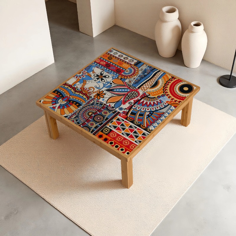 Мебель для небольших квартир Журнальный столик для стола с татами, низкопрофильный повседневный Kang для квадратного балкона