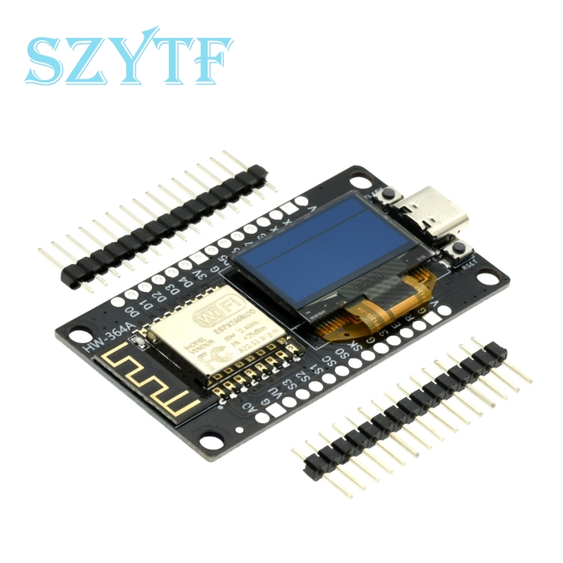 Nodemcu WiFi ESP8266 Placa de Desenvolvimento 0,96 Polegadas OLED Micro Tipo-C Para Arduino