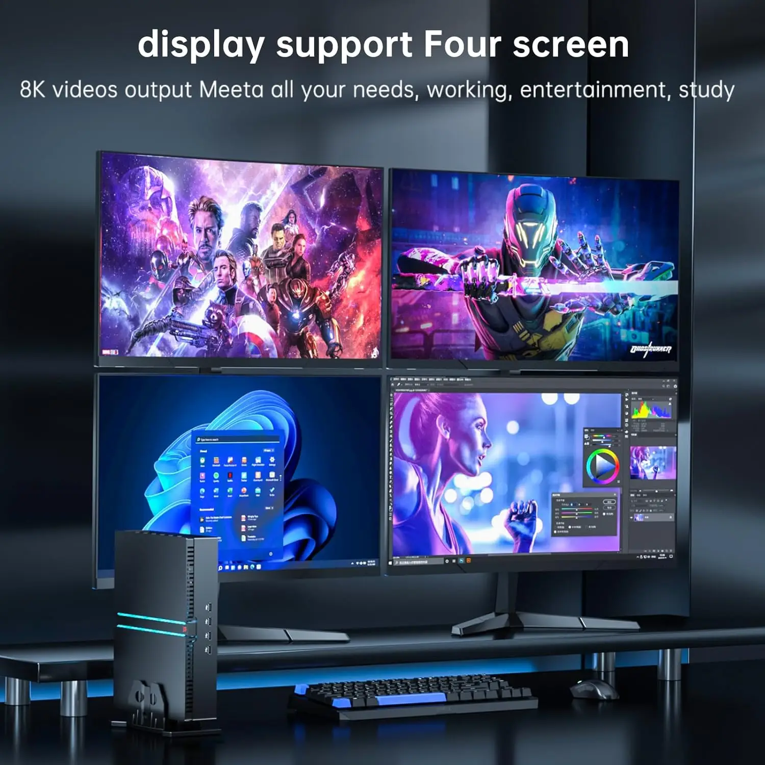 13th Gen Gaming Mini PC Intel i9 13900F i7 13700F 13400F NVIDIA RTX 4070 12G Windows 11 Gamer Computer Mini Tower Desktop WiFi6