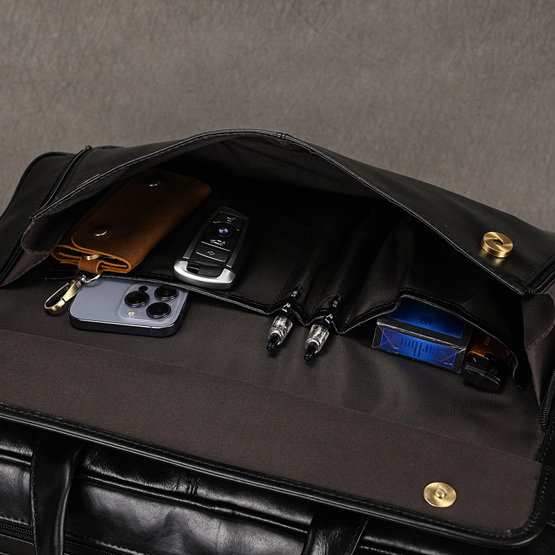 Echt leder Aktentasche für Mann große Kapazität Computer tasche Rindsleder Umhängetasche Handtasche für männliche schwarze Business-Taschen