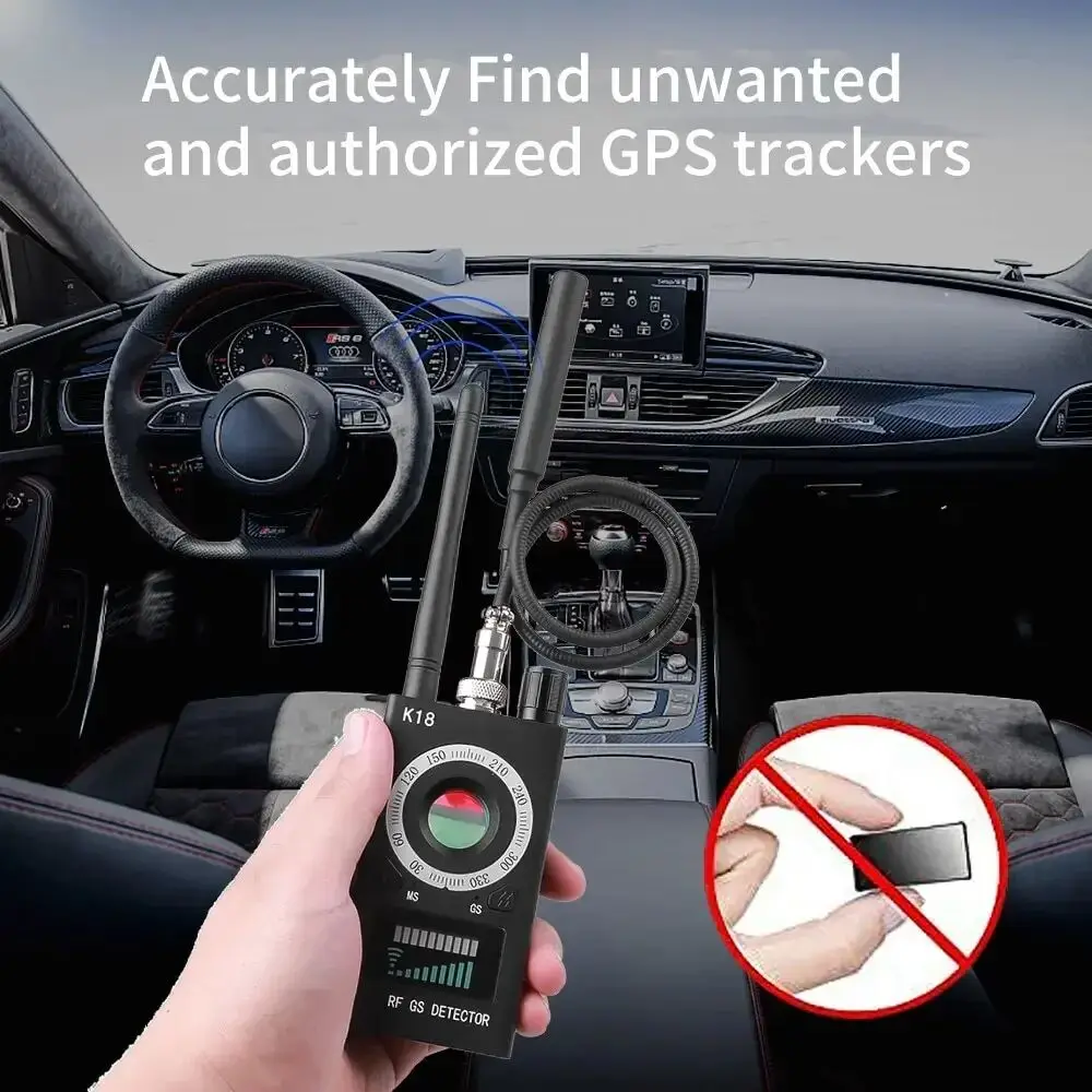 K18 Multifunktions-Anti-Candid Cam Wireless Lens Device Finder 1 MHz-6,5 GHz GSM Audio Bug Finder GPS Signal RF Tracker Erkennen
