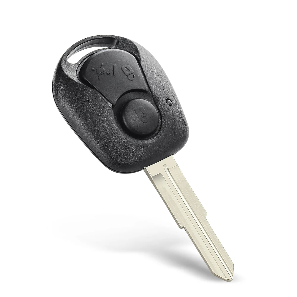 KEYYOU 2 ボタンリモートキーシェルケース双竜レクストン RX7 ノーカットブレードキー FOB カバーケース交換