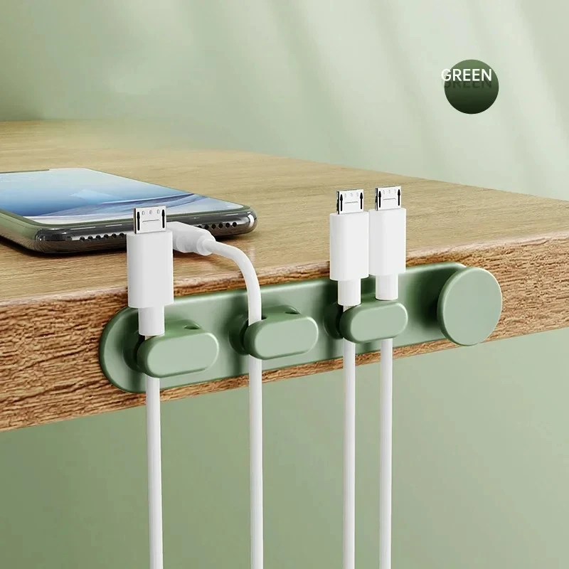 Зажимы для кабеля с краями рабочего стола Органайзер для кабеля Управление Кровать Стол Боковой держатель провода Зажим для USB-кабеля для зарядки Линия Фиксированные зажимы