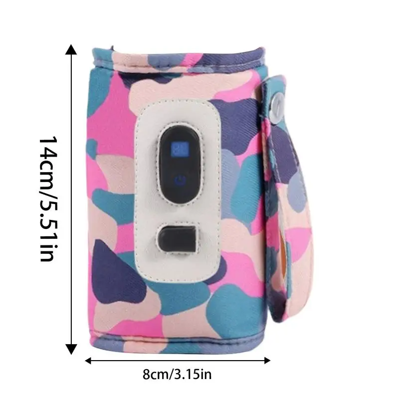 Aquecedor de leite portátil, goleiro de calor de leite, aquecimento rápido usb, bebida de leite, goleiro de calor com display de temperatura para viagens, acampamento