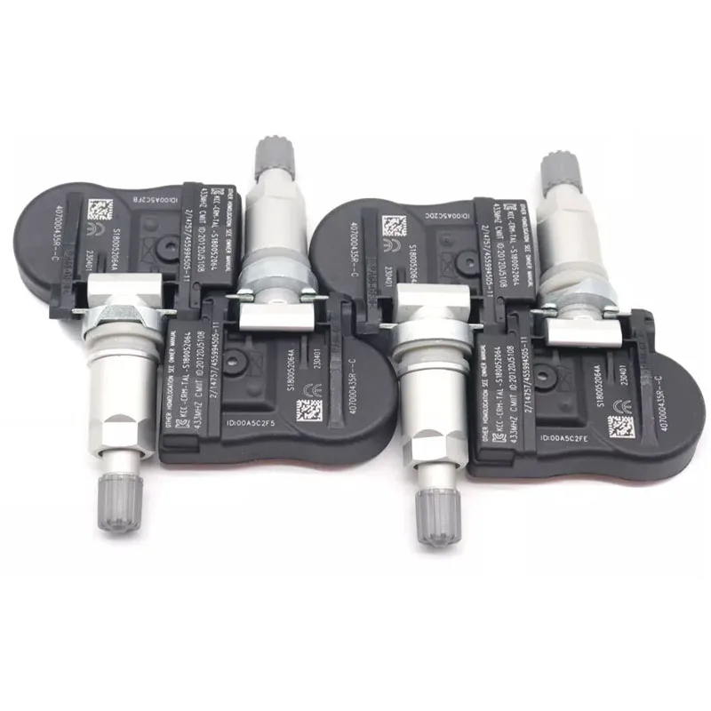 Sensor de sistema de monitoreo de presión de neumáticos de 4 piezas 407000435 R para Renault Fluence Laguna Latitude Megane Van Scenic Zoe TPMS 433MHz
