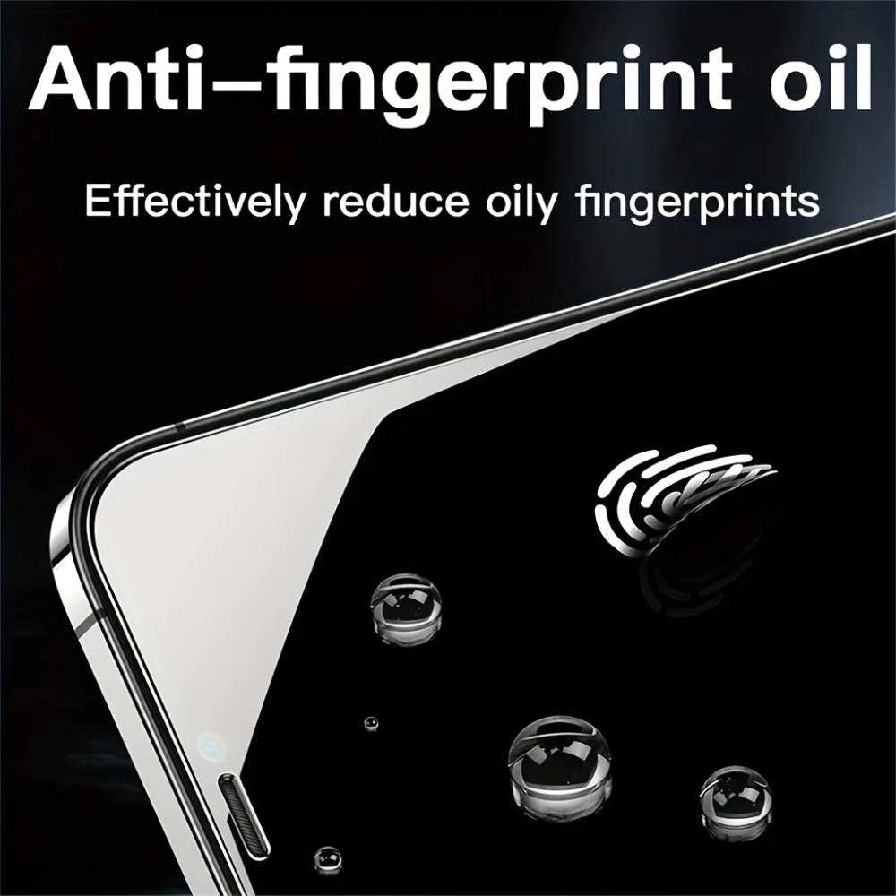 iPhone 16 15 14 13 12 11 Pro Max 14 15 16 Plus用HDフルカバースクリーンプロテクター3枚入り 強化ガラス保護フィルム ﻿