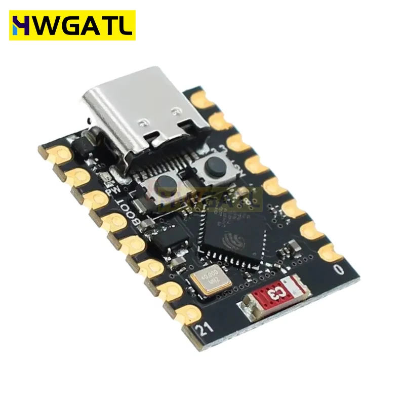 HWGATL ROBOT ESP32-C3 Макетная плата ESP32 C3 SuperMini WiFi Bluetooth для Arduino