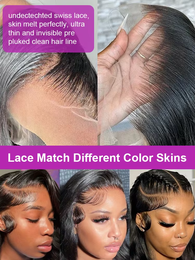 250% HD Remy 13x6 Onda Del Corpo Anteriore Del Merletto Parrucche Dei Capelli Umani 30 40 Pollici Pre Pizzicato Trasparente Brasiliano 13x4 Parrucca Frontale Del Merletto Delle Donne