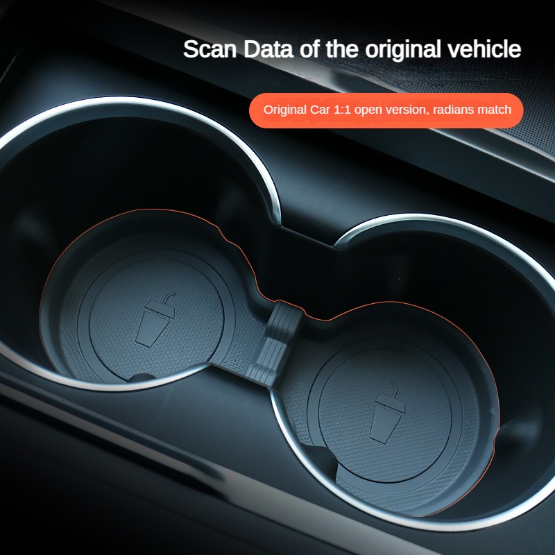 Waterbekermat voor Tesla Nieuw model Y Juniper 2025 Launch Model 3+ Highland 2024 Centrale bedieningsbekermat TPE Waterdicht Antislip