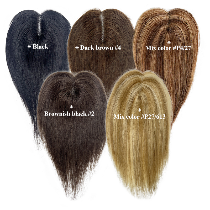 100% cabelo humano 25cm 3d franja de ar 13x12cm rede de cabelo feminino franja reta toppers clipe em postiços com cabelo real