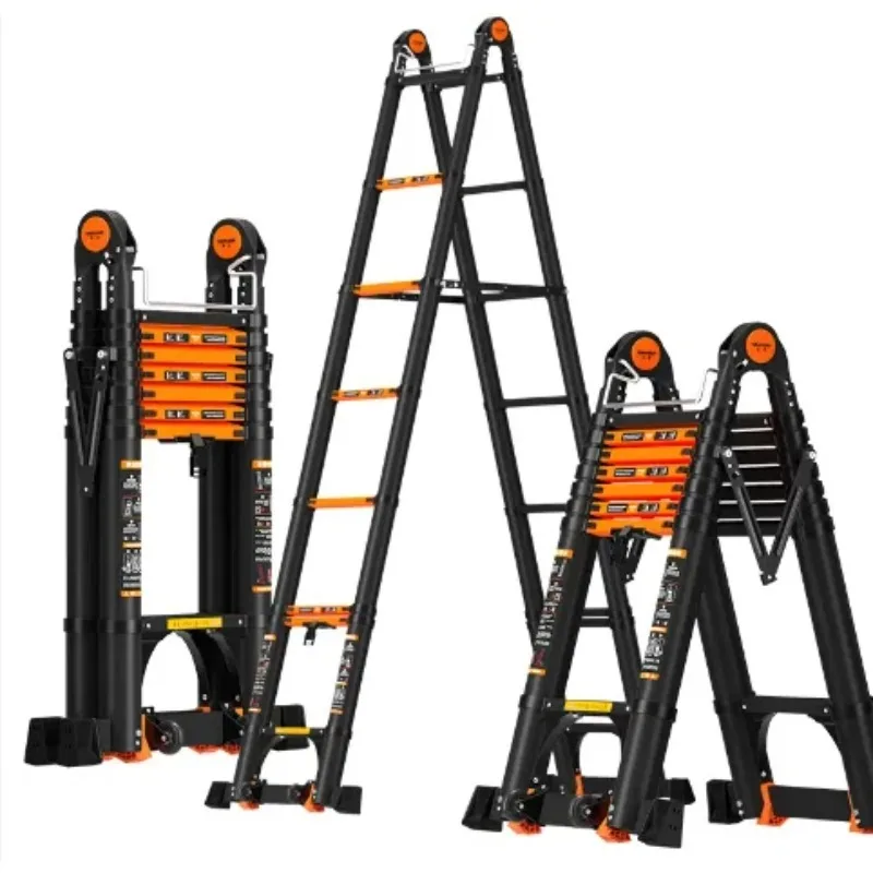 La mejor calidad de venta al por mayor, todo tipo de escalera telescópica, escalera de aluminio para uso doméstico con buen precio más bajo