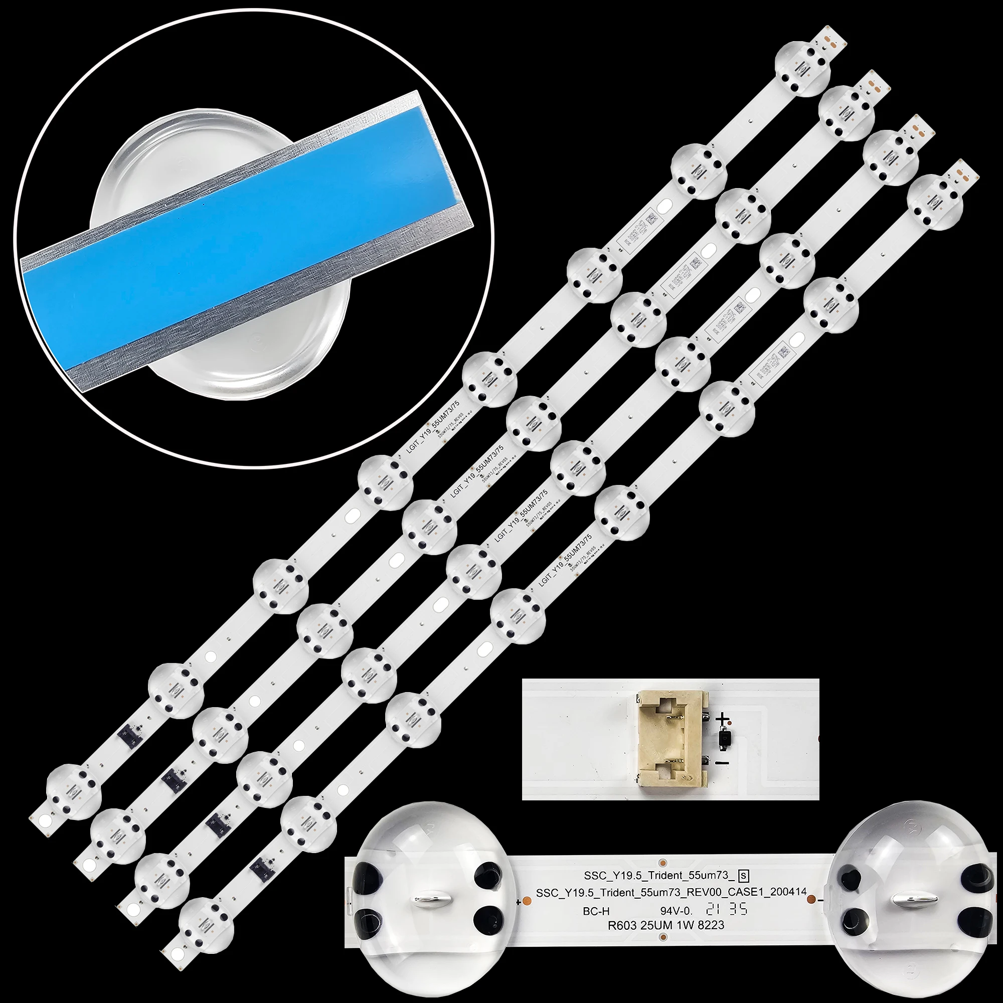 Светодиодная лента заднего света для 55UM7600PCA 55UM7510PLA 55UM7600PTA 55UM7340PVA 55UM7340 55UM73/75 55UM7610PLB 55UM7660PLA