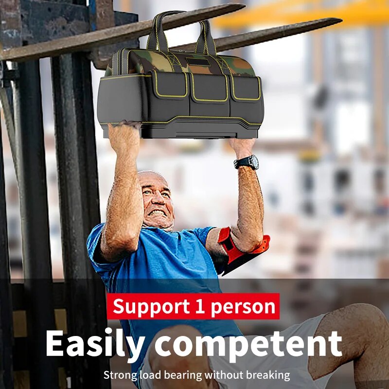 Professionele gereedschapstas voor elektriciens - Reflecterend, waterdicht, meerdere zakken, duurzaam Oxford - 4 maten beschikbaar