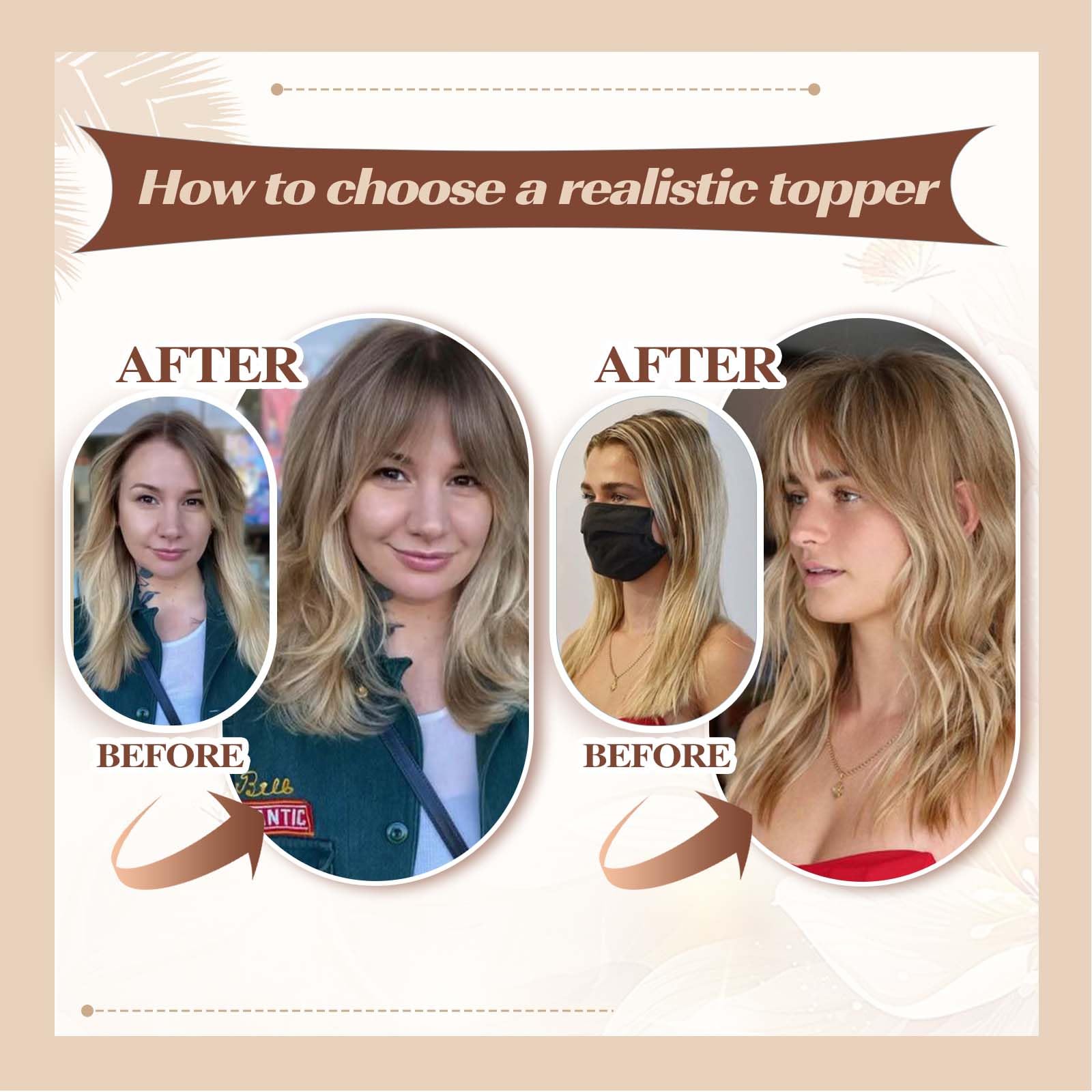 Cheveux Toppers Blonde Brun Ombre 100% Remy Cheveux Humains Topper Postiches pour Femmes 150% Densité Base En Soie 3Clip dans Toppers 12 pouces
