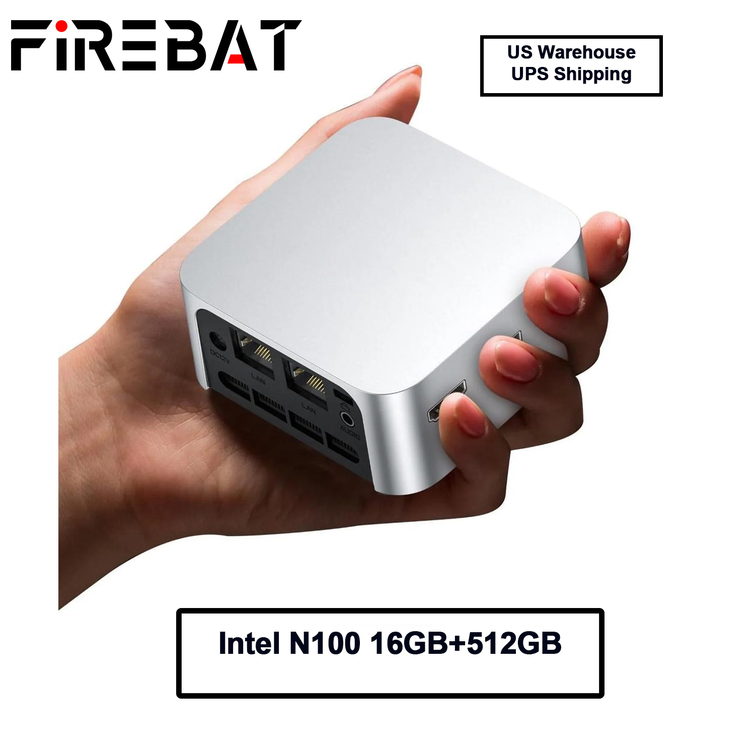 FIREBAT T8 PLUS Mini PC Gamer Intel N100 N5095 CPU Windows 11 Mini PC Gaming DDR4 8GB RAM 256GB SSD NVME M2 WIFI5 BT4.2 Desk