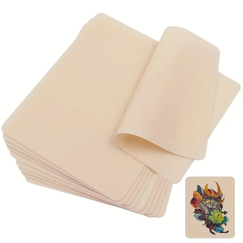 5 uds piel de práctica de tatuaje en blanco, piel de práctica de Microblading de doble cara para tatuaje, cejas, labios Kit de tatuaje suministros de tatuaje