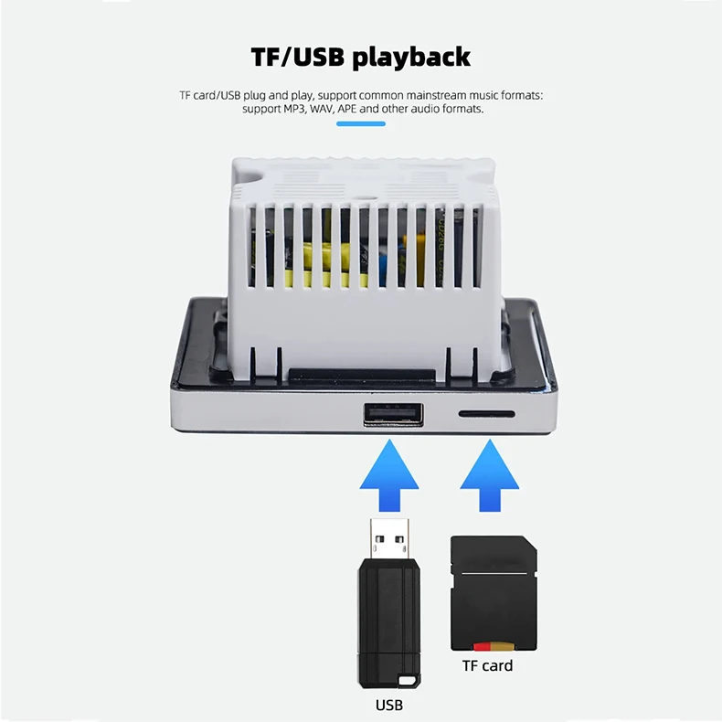 Audio Home Amplifier Mini Background Music Player Controller Multi-Lingual 86 Type Home Theater Sound System Amplificador De