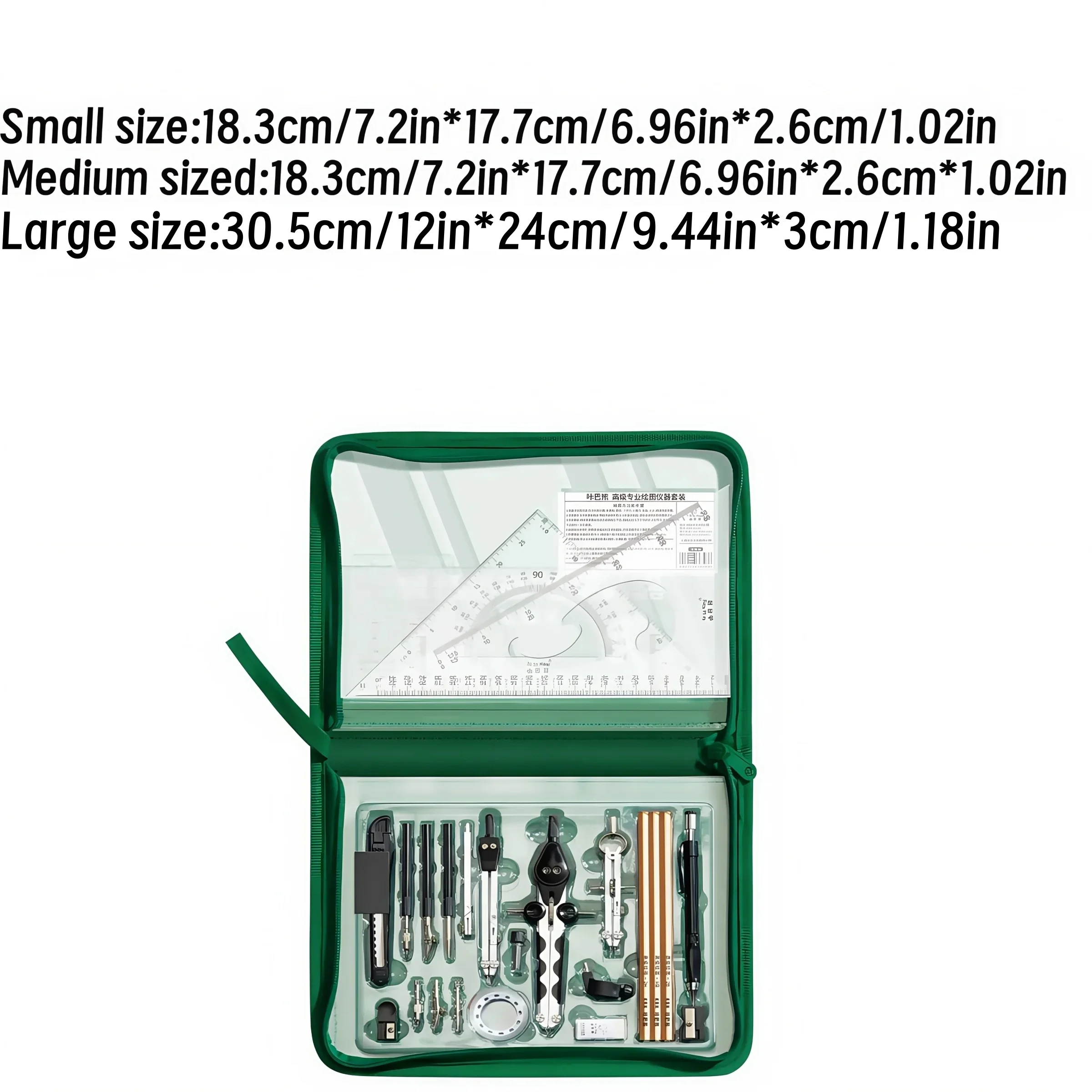 Technisches Werkzeugset, Präzisionsmessgerät-Set, langlebiger Edelstahl, technisches, physikalisches und technisches Zeichnen