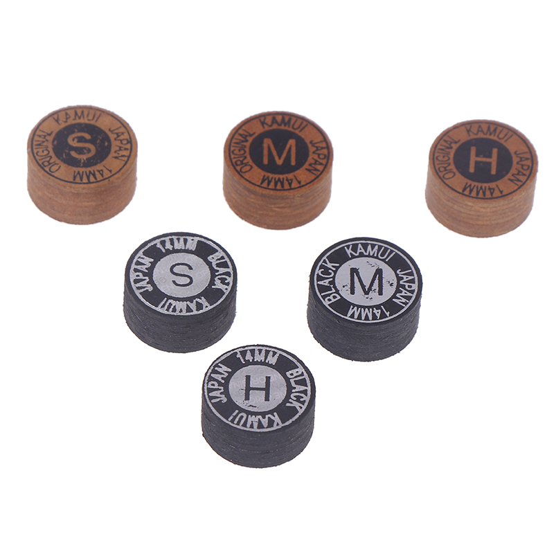 1Pc 14MM Japanische Queue Spitze Qualität Pool Billard Leder Queue Spitze Neun-Kugel Queue Kopf Snooker Queue spitze Harte Weichen Kopf