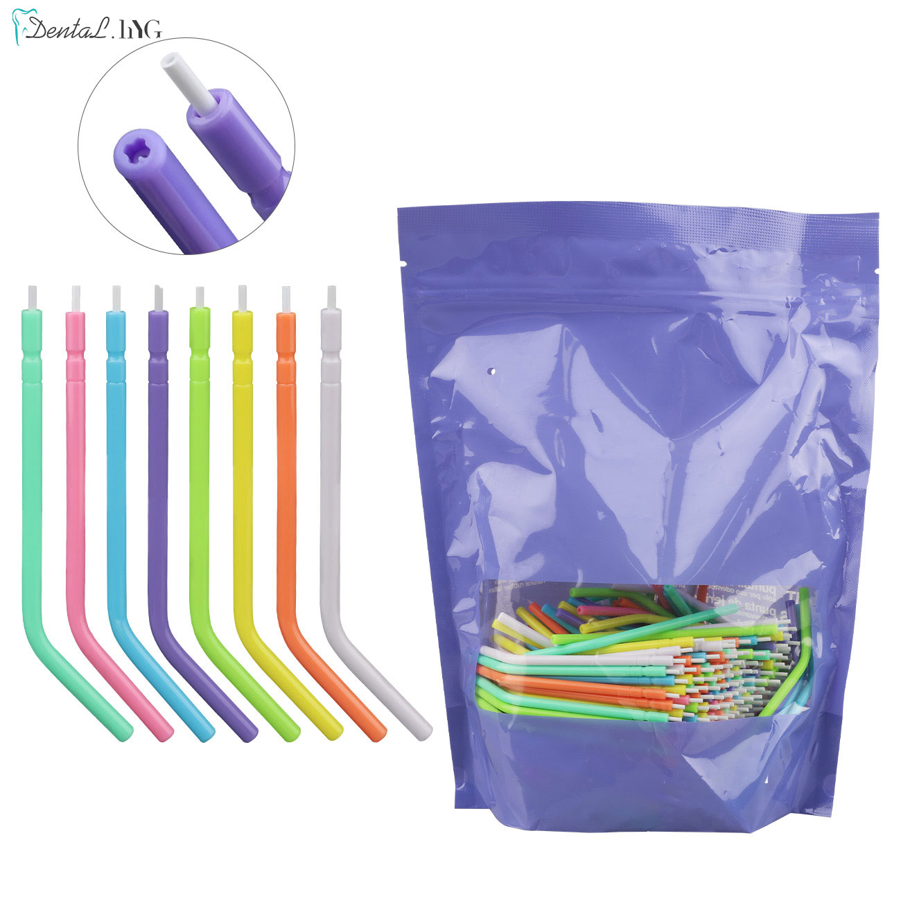 250 Stück Einwegdüsen Tipps für Dental Triple Air Wasserspritze 3-Wege-Spritze für Zahnarztstuhleinheit