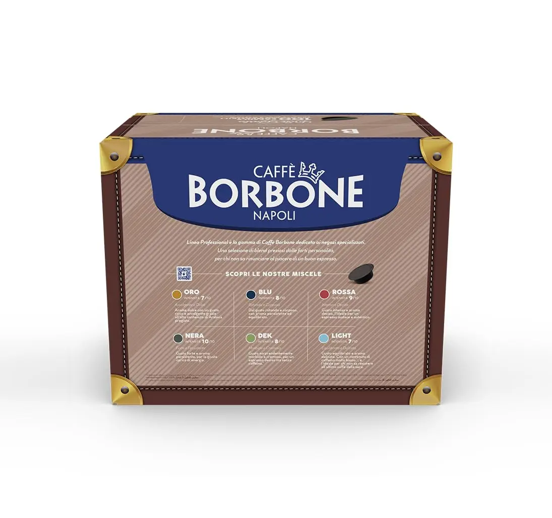 Café Bourbon Don Carlo, Mélange Noir-100 Capsules - Compatible avec les Machines Domestiques Lavazza * Mio *