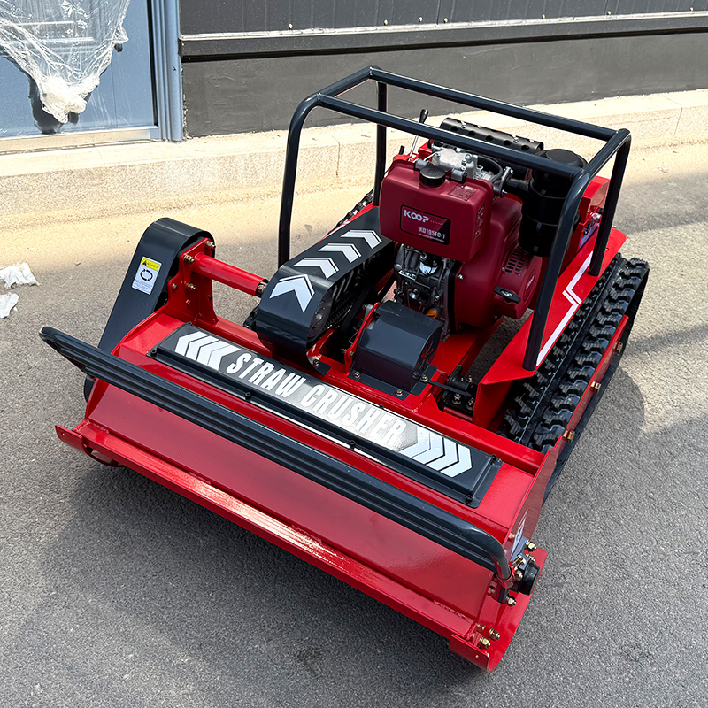 Aangepaste Dorsvlegel Crawler Robot Afstandsbediening Gras Snijmachine Dorsasmaaier