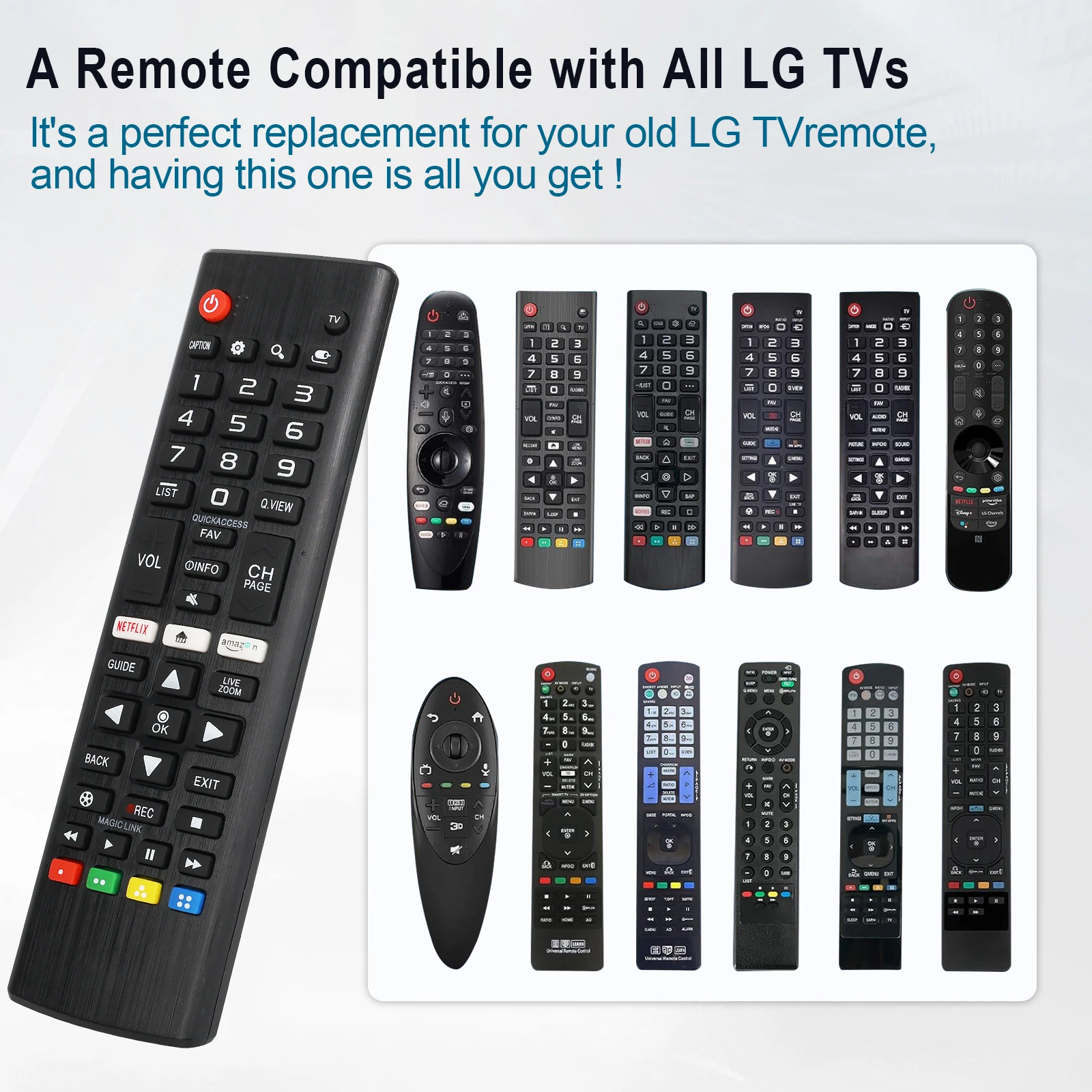 Controle remoto universal para todos os L-G Oled 3D Thinq Lcd, Led, Oled Smart Tvs para Akb 75095307     Akb 75375604     Akb 74915313