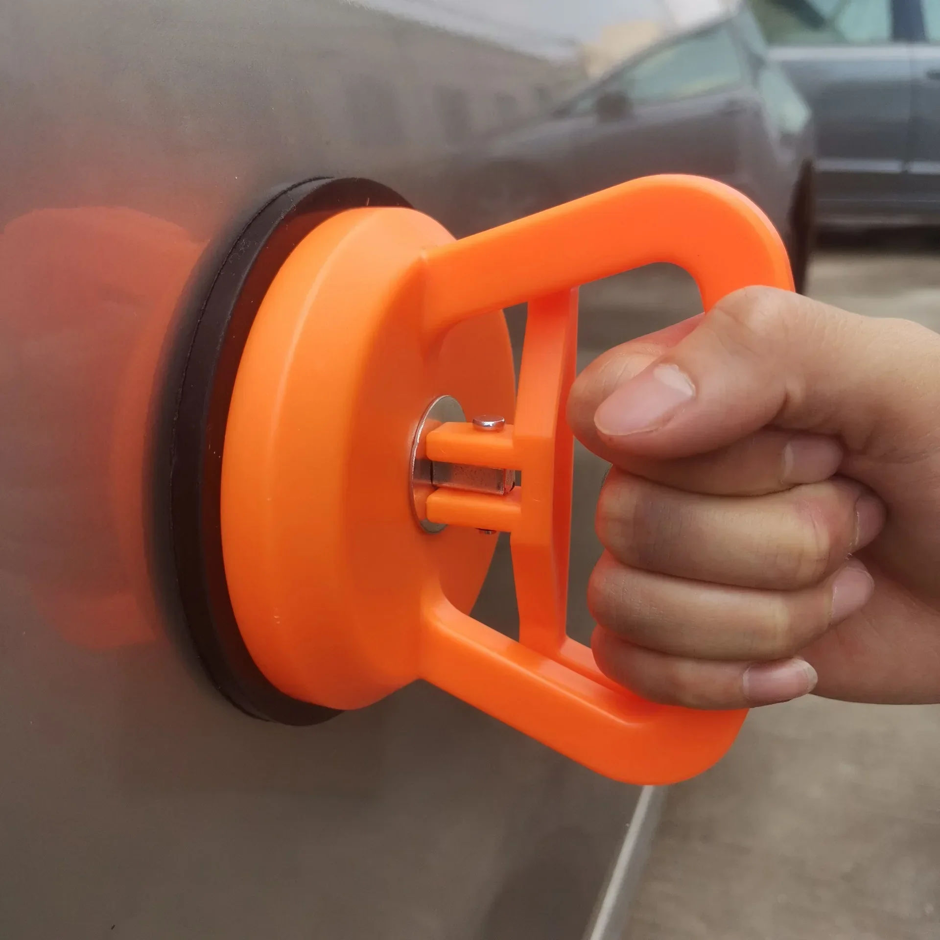 Extractor de golpes de coche, fijador de golpes en forma de coche, conjunto de herramientas de reparación, ventosa de tracción grande, extractor de abolladuras, reparación de abolladuras, herramientas de coche con ventosa para Au, 2 uds.