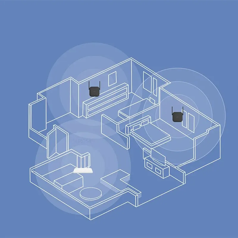 Novo Original Xiaomi Amplificador Wifi Pro 300M 2.4G Repetidor Expansor de Rede Range Extender Roteader Mi Router Wi-Fi Sem Fio