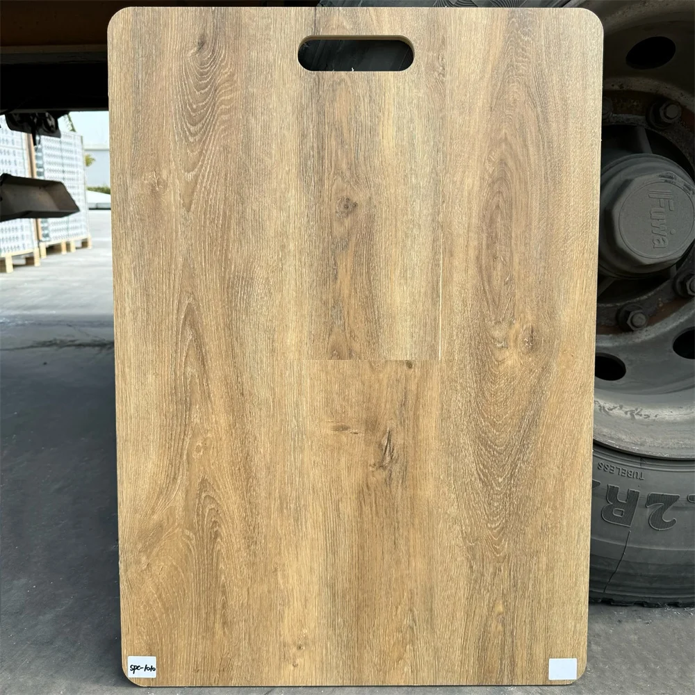 Customized 4mm 5mm SPC Click Floor Fireproof Waterproof PVC Vinyl Piso Durable 5mm SPC Flooring Office 8mm Wear Layer Indoor Use