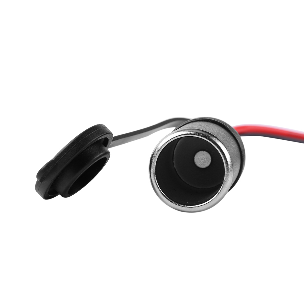 Soquete de isqueiro com fusível e fio, 10A, 12V, 24V, carro, motocicleta, caminhão, barco