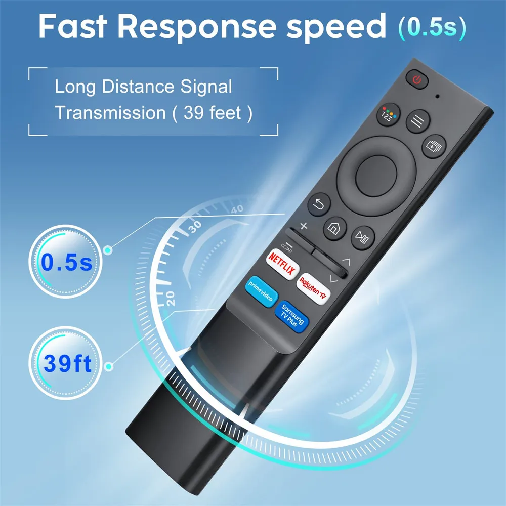 Remote Control for Samsung TV Replacement Universal Remote Compatible Frame Serif Crystal UHD Neo QLED OLED 4K 8K Smart TVs