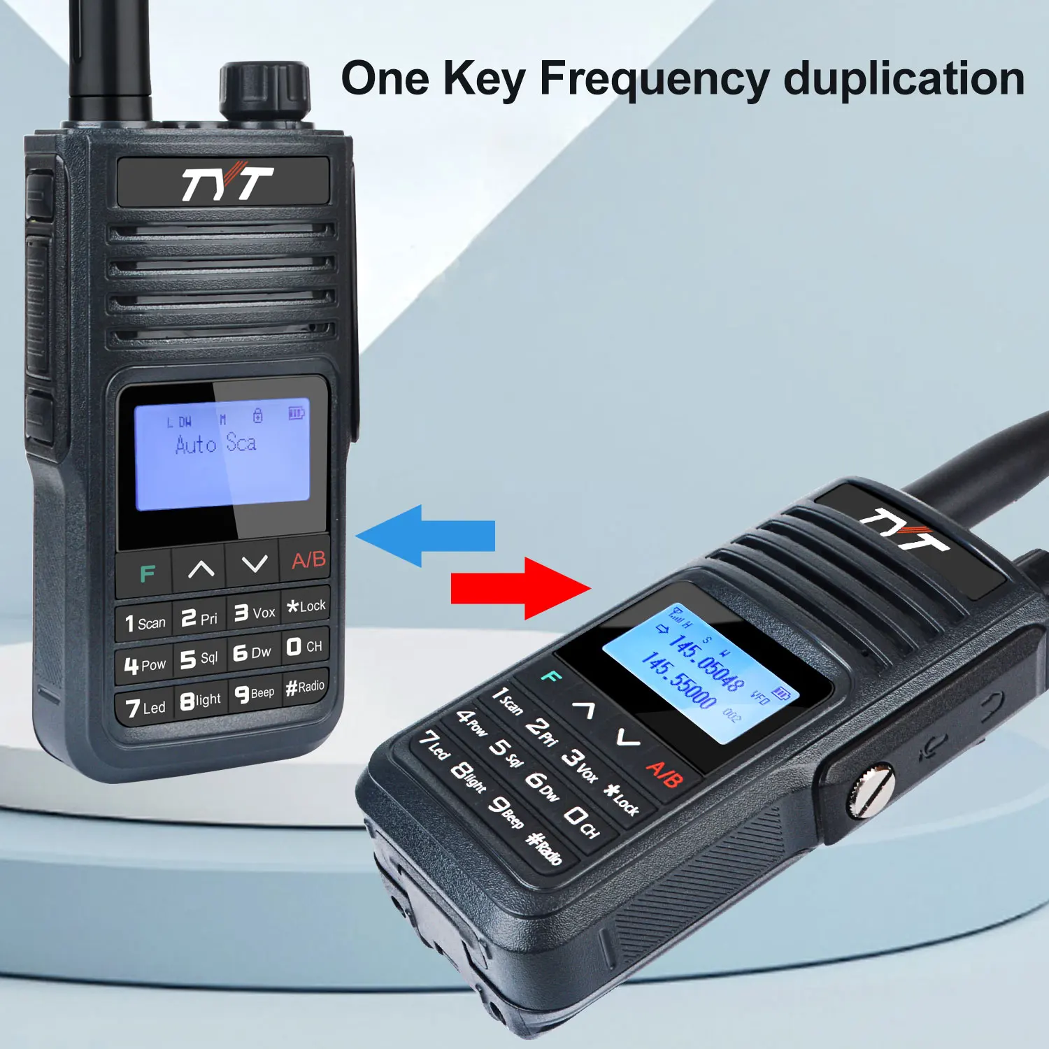 TYT Walkie Talkie TH-UV99 IP68 Waterproof 10W VHF UHF 136-174MHz 400-480MHz Vox Scrambler Frequency Copy 2800mAh Type-C Battery