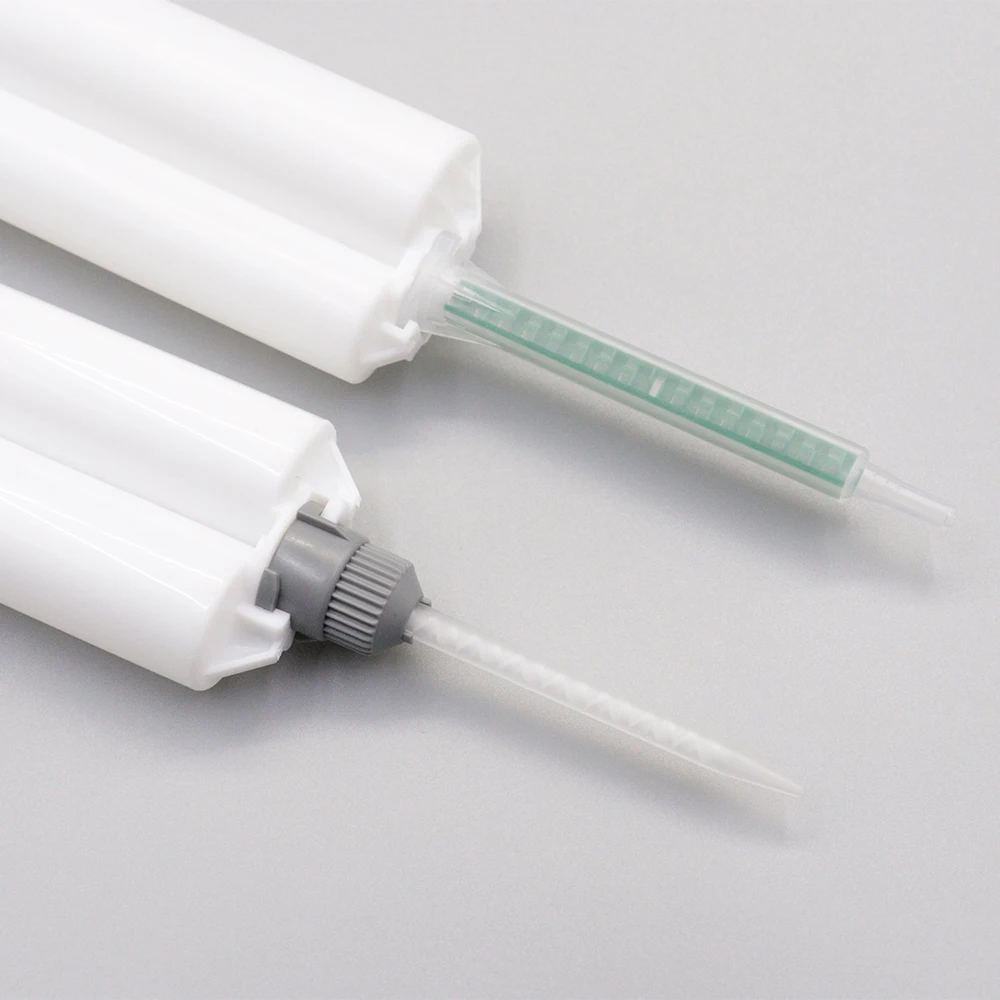 5pcs Epoxy Resin Gun Dual Cartridges Plastic Resin Mixer Dual Cartridges Suitable for 1:1 2:1 10:1 50mlAB Glue Gun